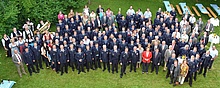 Gruppenfoto vor der Ehrung